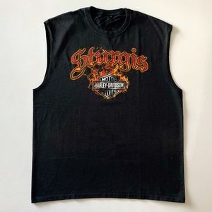 Mens XL Harley-Davidson Sleeveless Sturgis Tee
